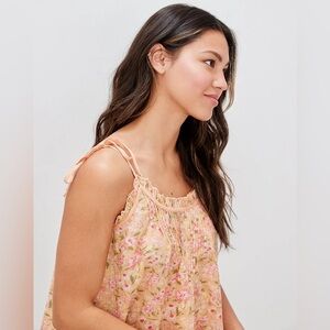 American Eagle Floral Peach camisole